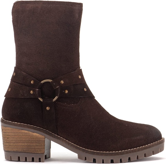 NEW $295!! Vintage Foundry SIENNA Boot Suede Motorcycle Style - Picture 3 of 6